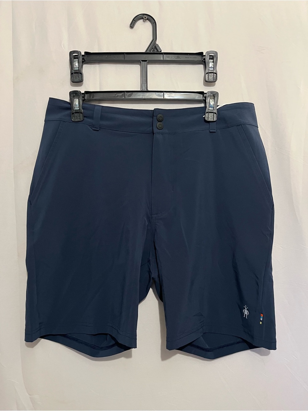 Smartwool Navy Performance Shorts with Neon Trim